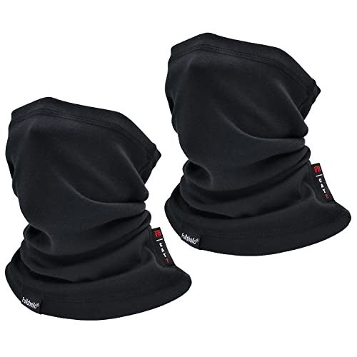 Fullsheild 2pack 12CAL FR Flame Resistant Face Mask Full Cover Neck Gaiter Snood for Motorcycling Welding Hunting Army Military Working Black One size - Image 1