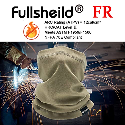 Fullsheild 2pack 12CAL FR Flame Resistant Face Mask Full Cover Neck Gaiter Snood for Motorcycling Welding Hunting Army Military Working Black One size - Image 3