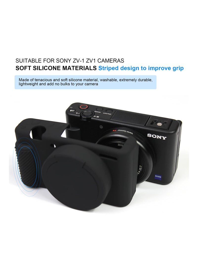 Camera Case for Sony ZV-1, Slim Fit DSLR Sleeve Protective Camera Case Anti-Scratch Camera Case Soft Sleeve Digital Camera Sleeve Silicone Housing Case Bag Cover for ZV-1 Digital Camera - Image 2