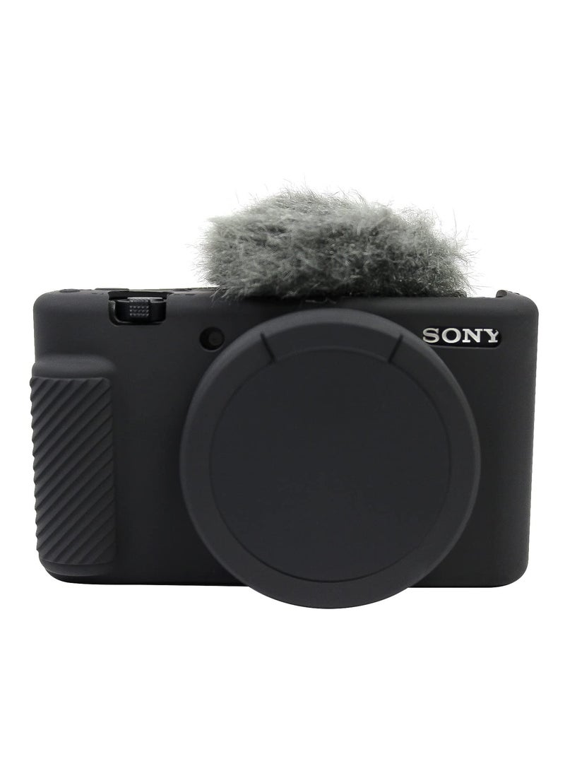 Camera Case for Sony ZV-1, Slim Fit DSLR Sleeve Protective Camera Case Anti-Scratch Camera Case Soft Sleeve Digital Camera Sleeve Silicone Housing Case Bag Cover for ZV-1 Digital Camera - Image 1