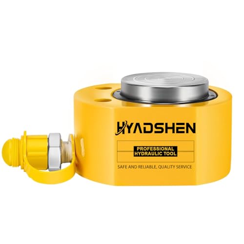 HYADSHEN 10Ton Hydraulic Cylinder Jack,Low Profile Hydraulic Ram Jack,Hydraulic Porta Power Ram Lifting Jack,Industrial Mini Hydraulic Cylinder - Image 1