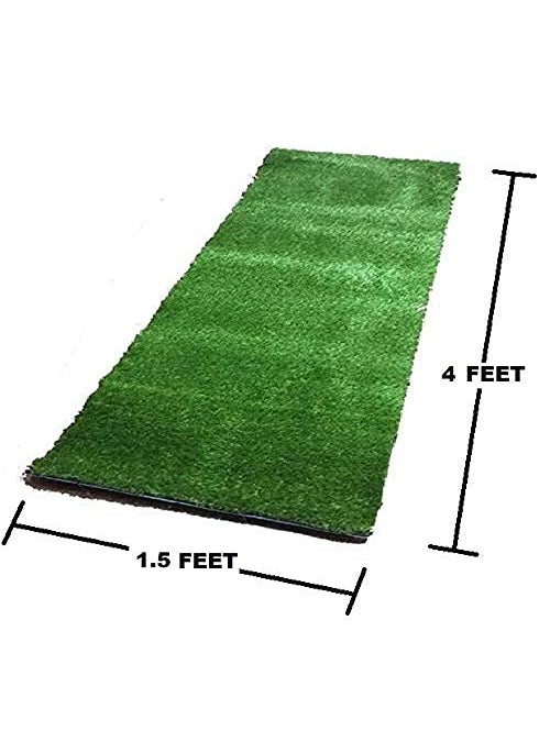 ROYAL - NEST ROYAL NEST Medium Size Doormat Balcony Carpet for Indoor or Outdoor Pack of 1 Self Design with 20 MM 15 X 4 Ft Artificial Grass Mat Green Color  - Image 4