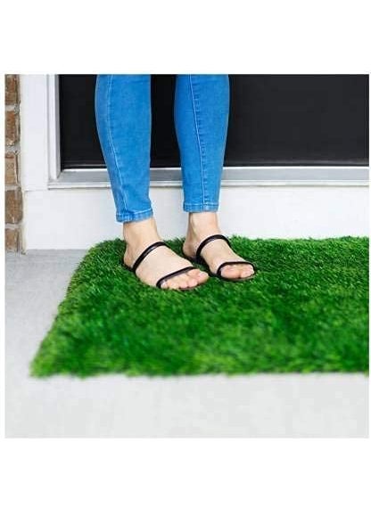 ROYAL - NEST ROYAL NEST Medium Size Doormat Balcony Carpet for Indoor or Outdoor Pack of 1 Self Design with 20 MM 15 X 4 Ft Artificial Grass Mat Green Color  - Image 5