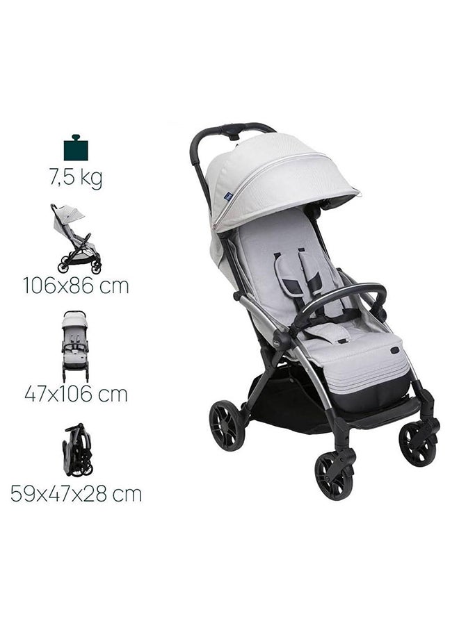 Chicco Baby Goody Xplus Stroller, 0M - 4Y, Pearl Grey  - Image 5