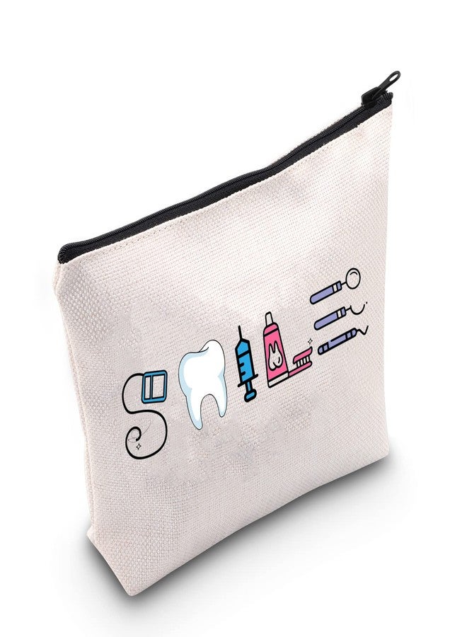 MNIGIU Dental Assistant Gift Funny Dentist Gift Dental Smile Cosmetic Bag Dental Student Gift Dental Hygienist Gift - Image 1
