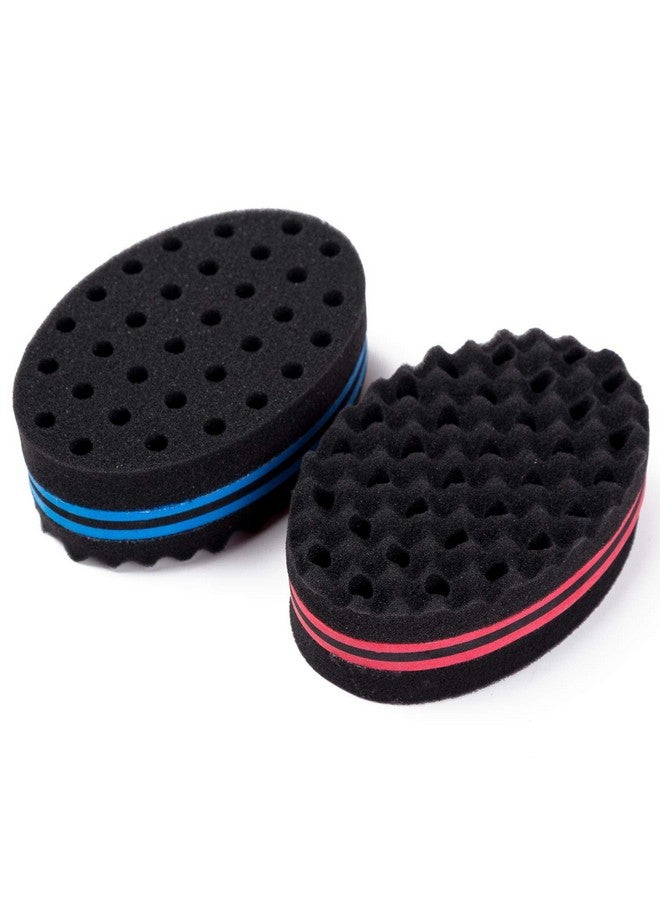 LoveBB 4 Pcs Small Holes Hair Twist Sponge, Barber Curl Sponge Brushes for Dreads Locking Afro Curl Coil Comb Care Tool - Image 2