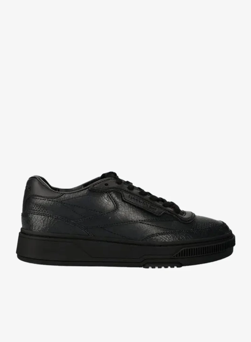 Reebok Black Reebok Club C Logo-Patch Unisex Shoes - Black  | Best Price UAE