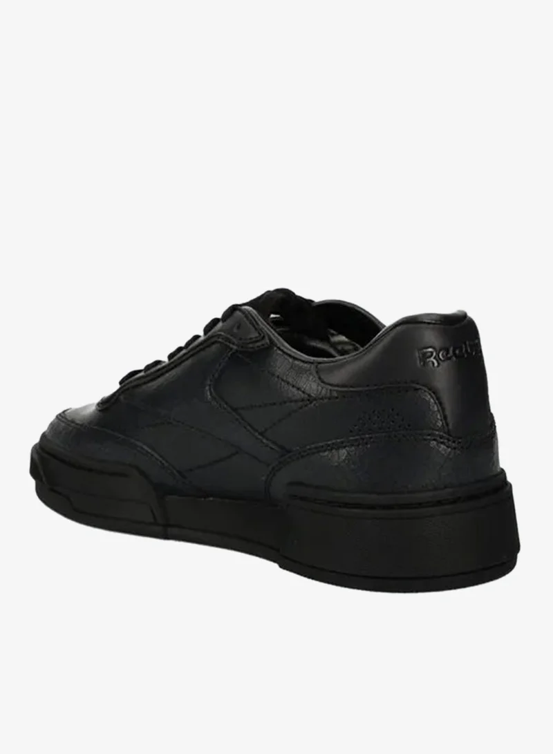 Reebok Black Reebok Club C Logo-Patch Unisex Shoes - Black  | Best Price UAE