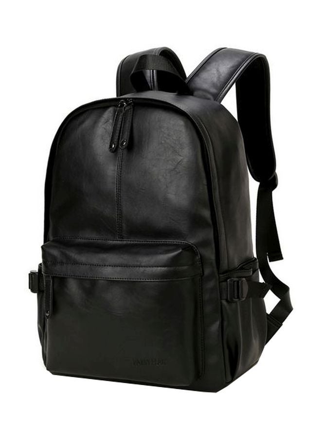 PU Leather Backpack Black - Image 1