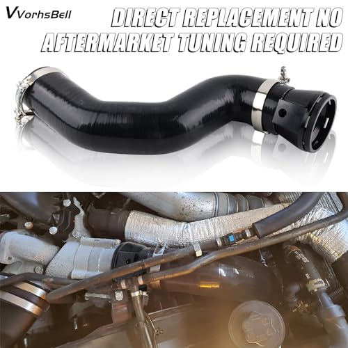 VVORHSBELL Cold Side Intercooler Pipe Upgrade Kit For 11-16 Ford 6.7L Ford F250 F350 F450 (Black) - Image 3