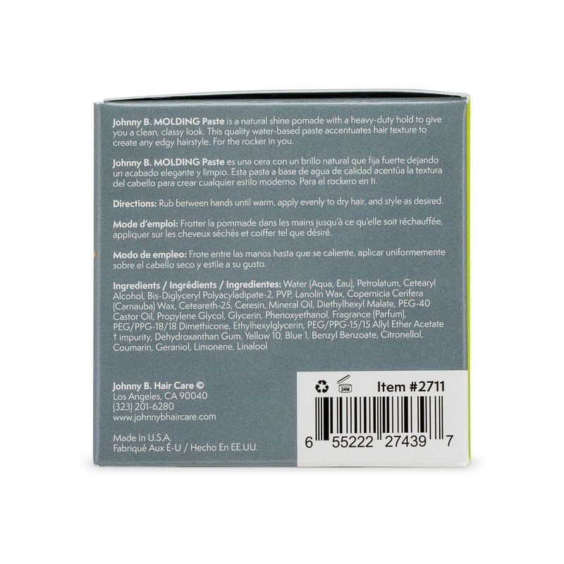 JOHNNY B. Molding Paste, Pliable Hair Clay, 3 oz. - Image 2