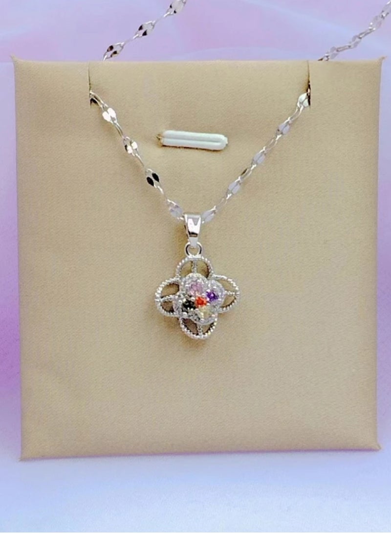 Equal Amazing Silver Stainless Steel Necklace For Women - Image 4