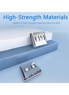 SYOSI 10 Pcs Stainless Steel USB Type-C Port Lock with Metal Key, Dust Cover Female Plug Protector, Compatible with USB C Ports  - Image 2