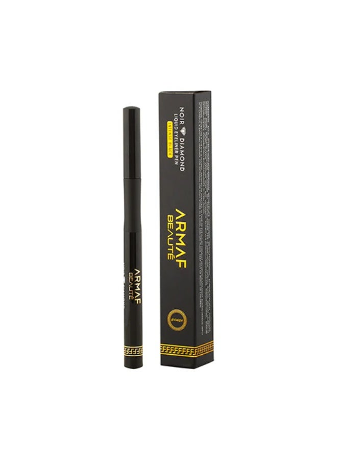 Armaf Beaute Noir Diamond Liquid Eyeliner Pen 1ml – Intense Black – Precision Felt Tip, Long-Lasting Smudge-Proof & Waterproof Formula for Bold, Defined Eye Looks - Image 3