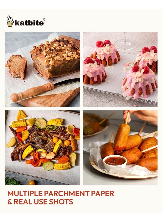 Katbite 350Pcs 9x13 In Parchment Paper Sheets, Heavy Duty White Baking Paper, Non-stick & Oil Proof for Oven, Air Fryer, Grilling, Steaming and Cooking Bread [Advanced Series] - Image 4