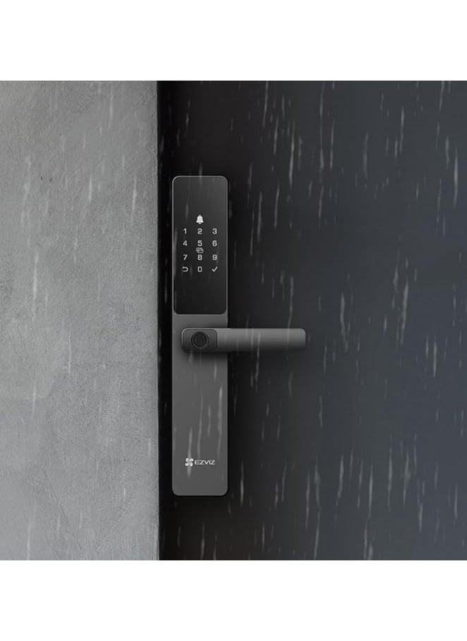 EZVIZ - Smart Lock DL05, 7-in-1 Keyless Entry Door Lock, with Fingerprint Access – Secure Keyless Entry, Multiple Unlock Options, Instant Alerts, Weather-Resistant, Child Safety Privacy Control 6068 - Image 1