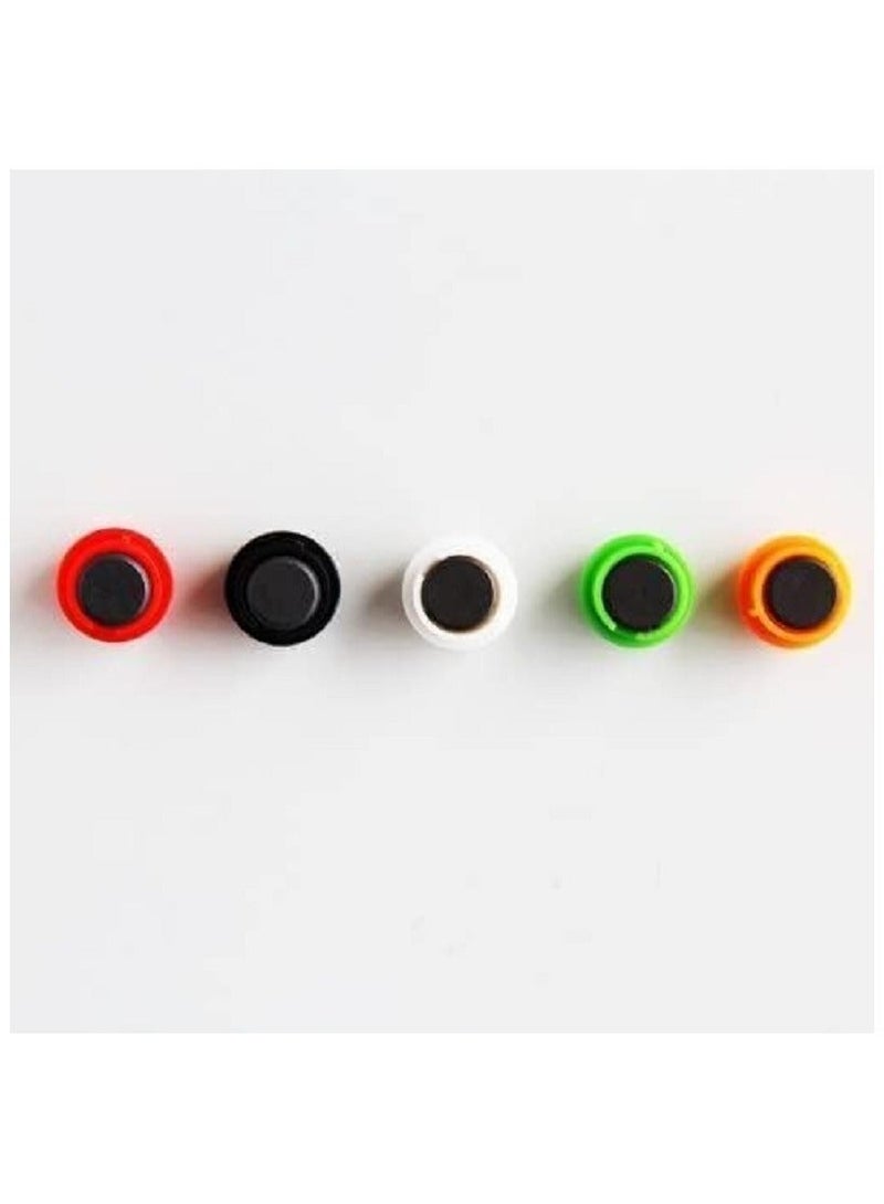 12 pieces of colorful magnetic buttons for the whiteboard -   in diameter - available in various colors. These magnets are perfect for attaching notes, photos and other items to the magnetic surface, - Image 5