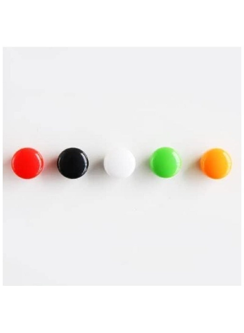 12 pieces of colorful magnetic buttons for the whiteboard -   in diameter - available in various colors. These magnets are perfect for attaching notes, photos and other items to the magnetic surface, - Image 4