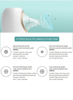 KinseiBeauty 4-In-1 Blackhead Remover Vacuum Facial Pore Cleaner Electric Acne Comedone Extraction Skin cleansing Tool HydraFacial  - Image 4
