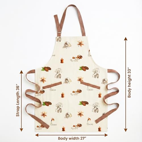 RUSTIQUE LINENS: 100% Cotton Lightweight Denim Apron with Three Pockets | Soft, Durable & Adjustable Kitchen Apron for Cooking, Baking & Cleaning - Image 4