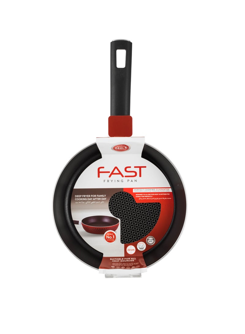 Fast High Quality Non-Stick Teflon Coated Aluminium Frying Pan 22cm - Image 1