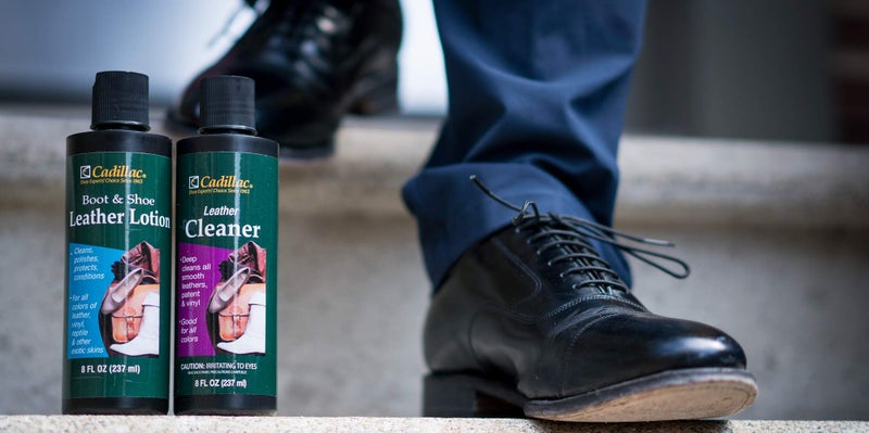 Cadillac Boot and Shoe Leather Lotion 8 Ounces - Cleans, Conditions, Protects, and Polishes Leather Footwear and Accessories - Image 3