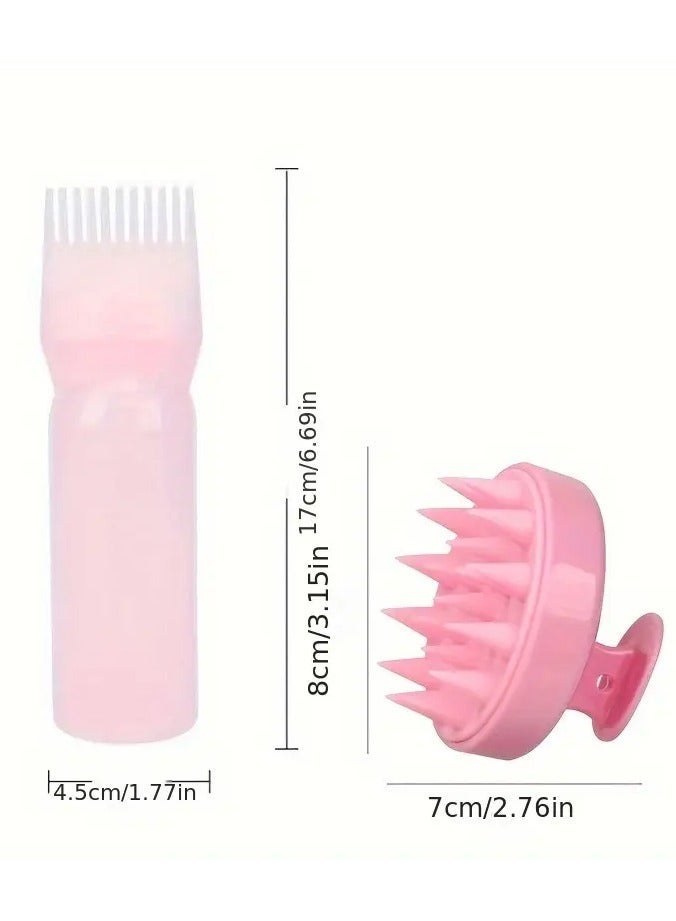 Ucanbe Hair Coloring Massage Shampoo Set, Unisex Hair Care Tool Kit, Normal Hair Type, Includes Brush and Detangler - Image 3