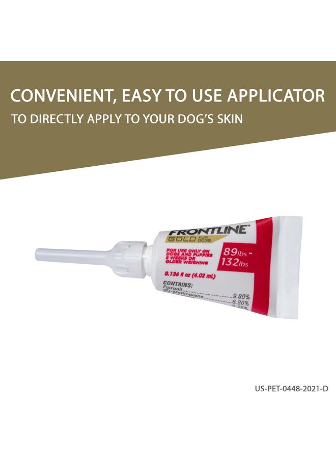 FRONTLINE Gold Flea & Tick Treatment for X-Large Dogs Up to 89 to 132 lbs., Pack of 3 - Image 5