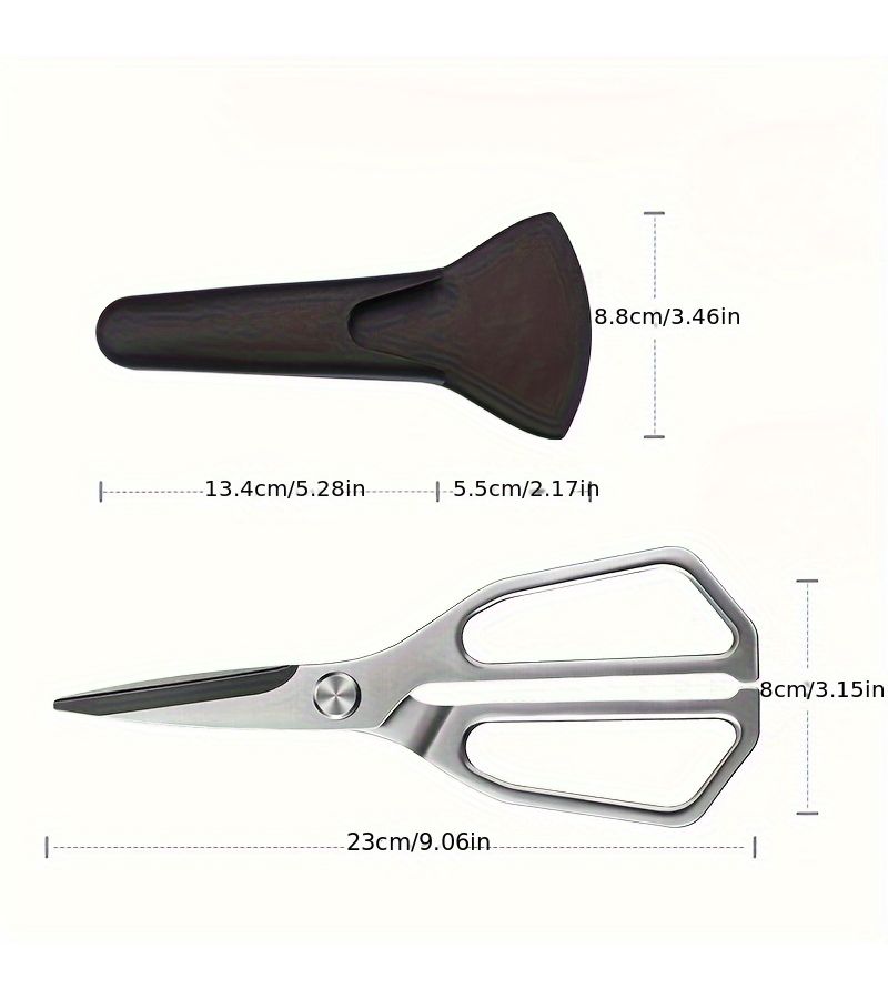 Professional 3Cr13 Stainless Steel All Steel Kitchen Scissors for Cutting Octopus Kimchi - Image 3
