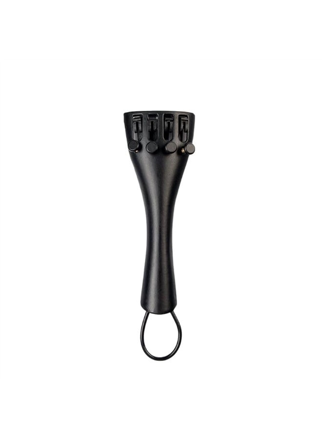 Violin Tailpiece Fiddle Comb Full Size Violin Tail Piece 4/4 with Nylon Tail-piece Gut Fastener & 4 Fine Tuners String Adjusters Repair Accessory Spare Replacement Part for Violin 4/4 - Image 1