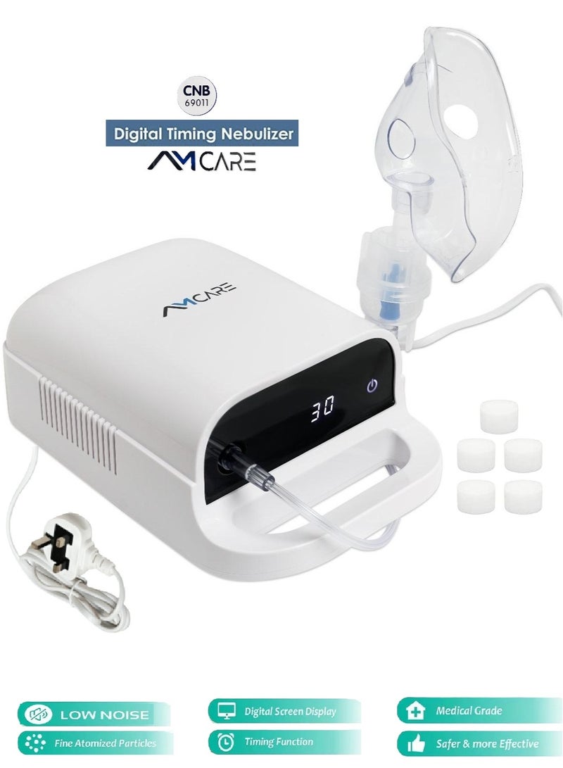 AMCARE CNB69011 Digital Steam Inhaler with Digital Display Complete Health Care for Your Family - Image 1