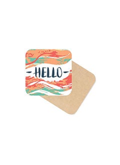 Paper Plane Design Designer Handmade Wooden Coaster Set for Home Kitchen, Office Desk (Set of 6, 4 x 4 Inch) -by Paper Plane Design  - Image 2