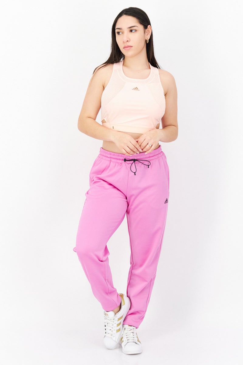 Adidas Women Sportswear Fit Sleeveless Training Top, Peach - Image 2