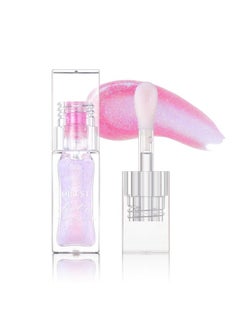 Gecomo Hydrating Shimmer Lip Glow Oil, Color Changing Tint, Moisturizing Lip Oil, Glossy Transparent Plumping Lip Gloss, Tinted Lip Oil For Lip Care 0.23 Oz #Q2394-03  - Image 1