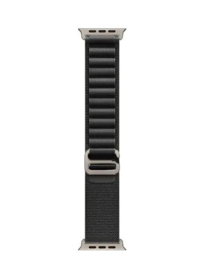 SHOPI Replacement strap for Apple Watch Alpine Loop Band 49mm/45mm/44mm Nylon Woven Sport Strap Compatible with iWatch Series 8/Ultra/7/SE/6/5/4/3/2/1 Black - Image 3