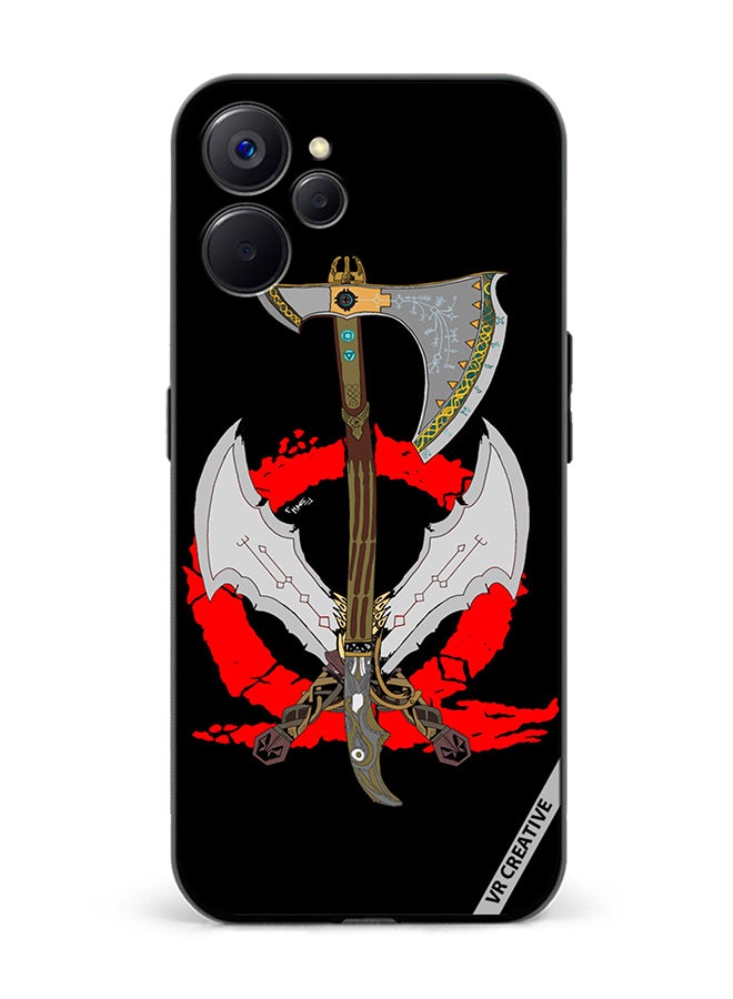 VR CREATIVE Protective Case Cover For Realme 10 5G God Of War Weapons Design Multicolour - Image 1