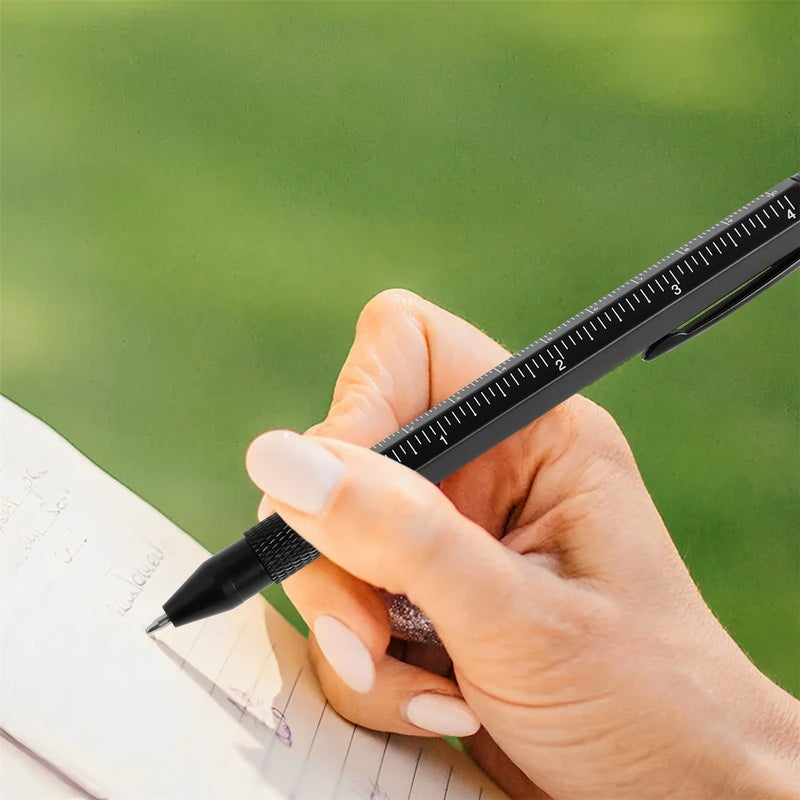 12 in 1 multifunctional ballpoint pen, multifunctional ballpoint pen set, with LED, bottle opener, screwdriver, and other household tools, for men's birthdays of fathers, husbands, and grandfathers - Image 5