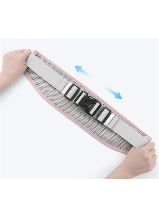HOMESTAR Ultra Thin Running Belt For Women And Men, Jogging Training Runner's Small Bag Equipment Accessories, Running Jogging Bicycle Waist Bag, Pink - Image 5