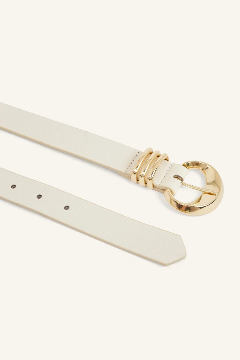 Defacto  Woman Rectangle Clasp Faux Leather Jean Belt for Women | Best Price UAE
