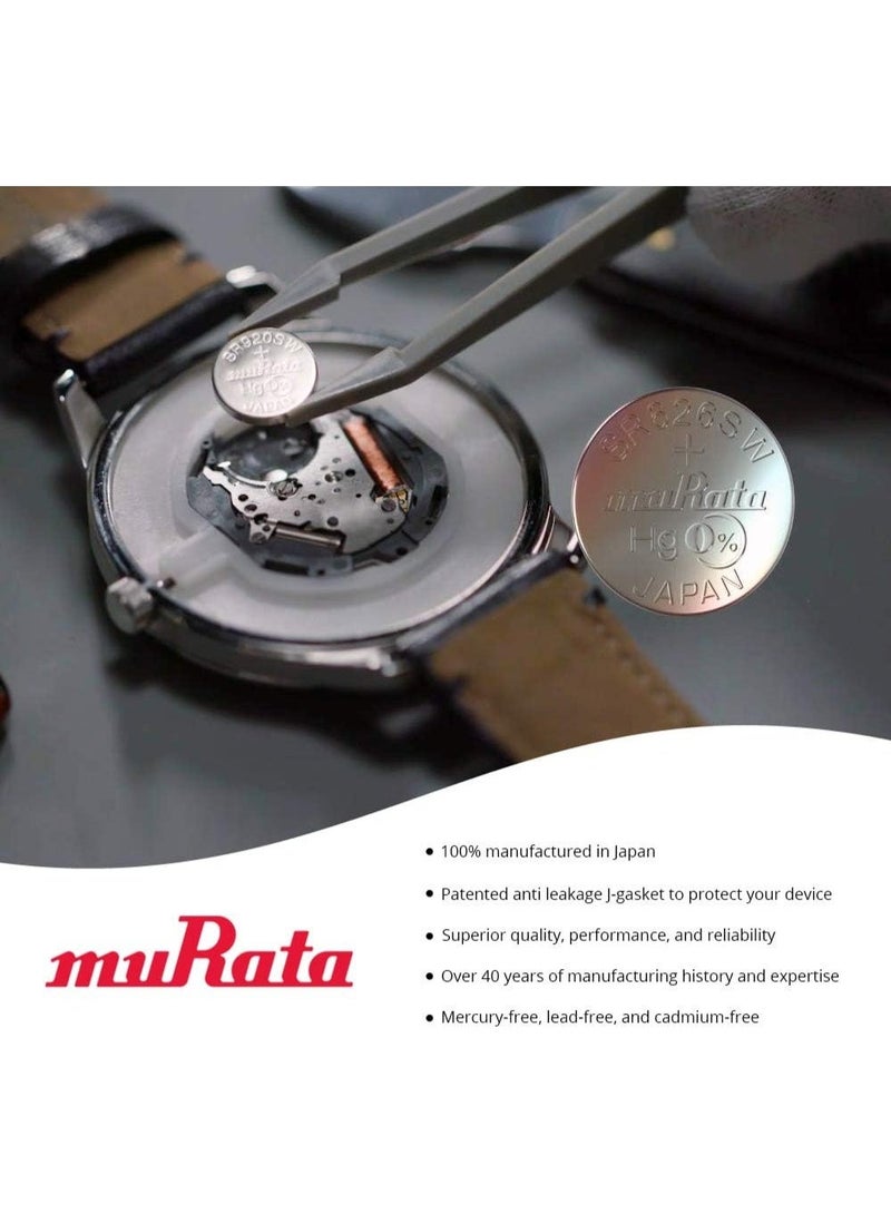 Murata 335 SR512SW Silver Oxide Watch Battery, 1.55V Mercury Free Button Cell, Pack of 5 (Made in Japan) - Image 4