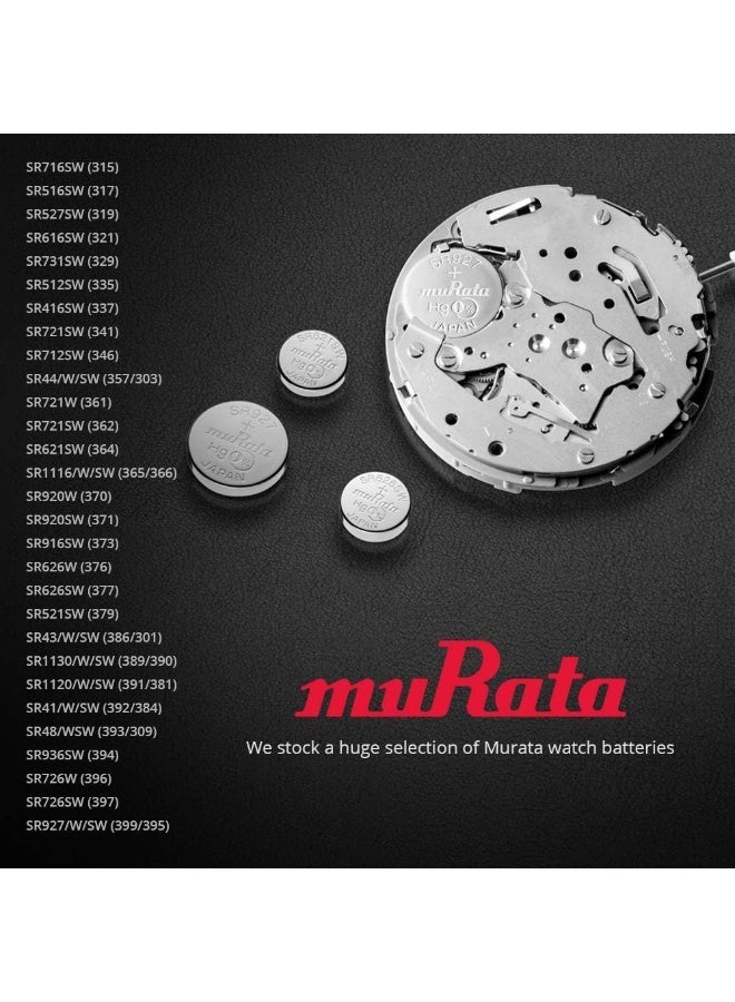 Murata 335 SR512SW Silver Oxide Watch Battery, 1.55V Mercury Free Button Cell, Pack of 5 (Made in Japan) - Image 5