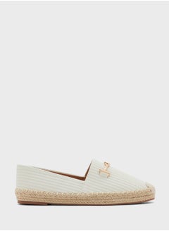 ELLA Metal Trim Raffia Espadrille  - Image 1