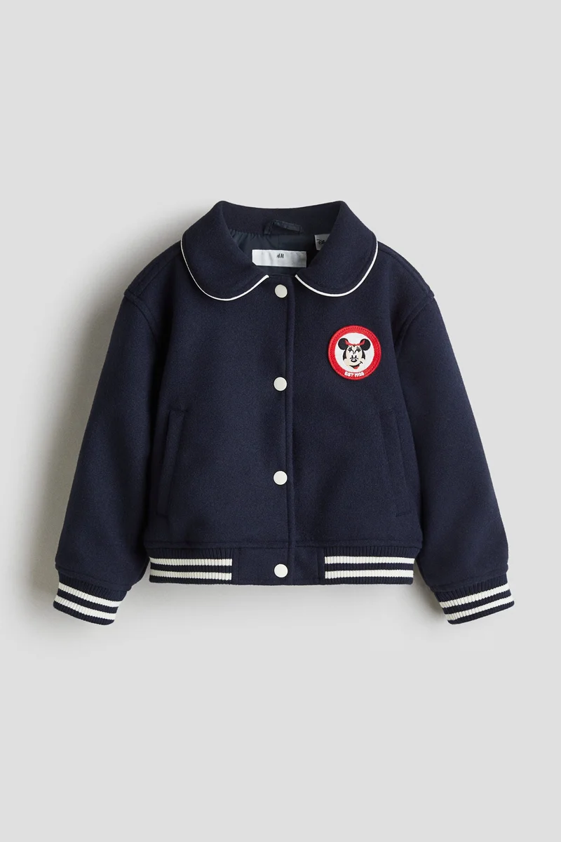 اتش اند ام جاكيت بيسبول من اللباد