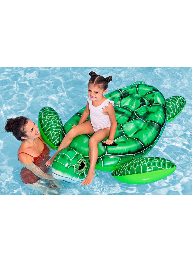 Bestway, Inflatable Tidal Turtle Ride-On Pool Float Kids Animal Ride Float Water Toy with Handles Durable Pool Beach Float Summer Outdoor Fun with Repair Patch, 59x57 Inch - Image 4