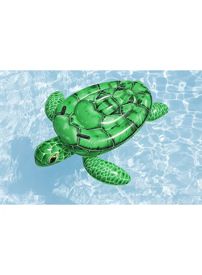 بست واي Bestway, Inflatable Tidal Turtle Ride-On Pool Float Kids Animal Ride Float Water Toy with Handles Durable Pool Beach Float Summer Outdoor Fun with Repair Patch, 59x57 Inch