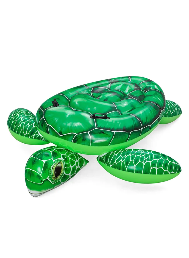 بست واي Bestway, Inflatable Tidal Turtle Ride-On Pool Float Kids Animal Ride Float Water Toy with Handles Durable Pool Beach Float Summer Outdoor Fun with Repair Patch, 59x57 Inch