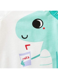 Hopscotch Hopscotch Boys and Girls Cotton Graphic Print Bodysuit In White Color For Ages 1-3 Months  - Image 3