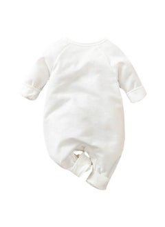 Hopscotch Hopscotch Boys and Girls Cotton Graphic Print Bodysuit In White Color For Ages 1-3 Months  - Image 2