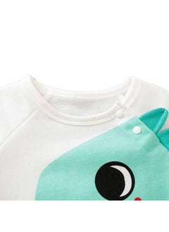 Hopscotch Hopscotch Boys and Girls Cotton Graphic Print Bodysuit In White Color For Ages 1-3 Months  - Image 5
