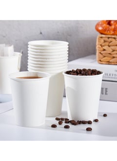 QUALITY Paper Cups White 8 Oz, 100 Pieces  - Image 2
